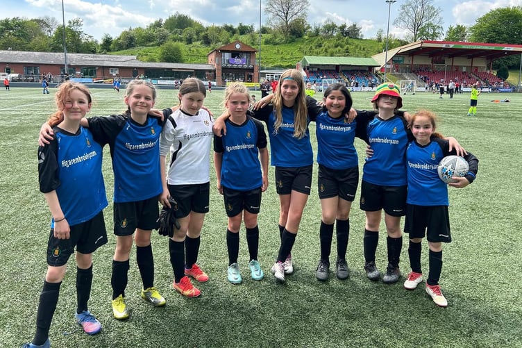 Ysgol Plascrug Girls finished third in their group at the national finals