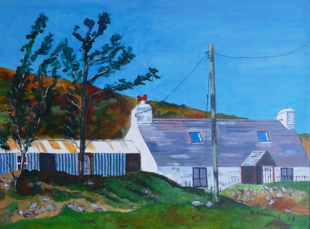 One of the items on display is this piece, Bwlch Ucha, Anelog, Llŷn Peninsula by Hafwen Dorkins