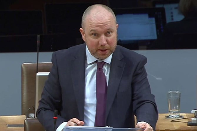 Mabon ap Gwynfor MS speaking in the Senedd