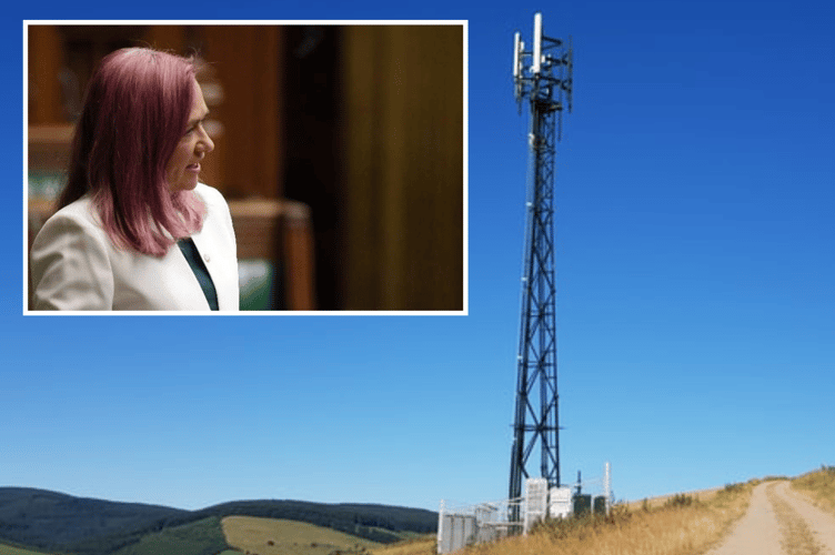 MP Liz Saville Roberts (inset) has welcomed the activation of a further six masts