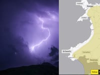 Thunder warning for Tuesday afternoon
