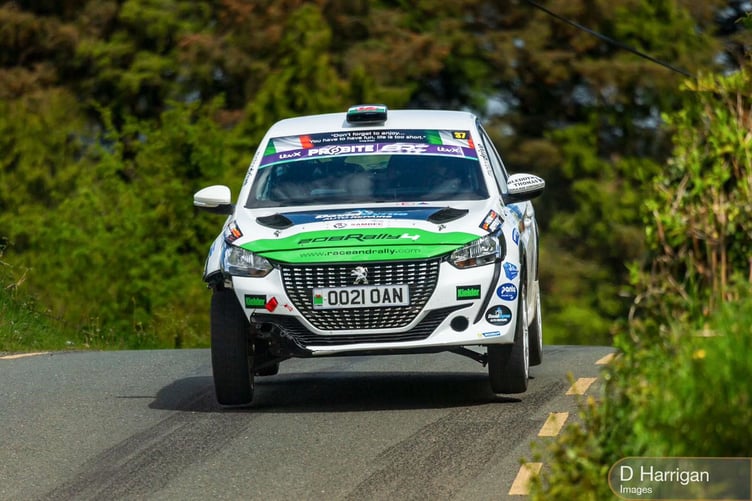 Ioan Lloyd in his Peugeot 208 Rally4