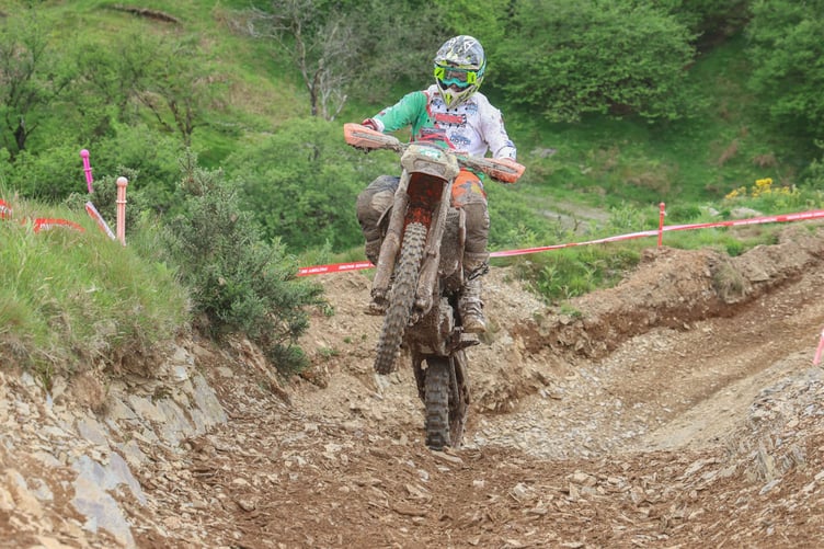 Rhys Evans from Newcstle Emlyn on his KTM finished 17th overall in the high entry Expert class on day two