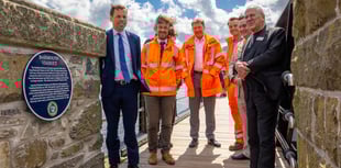 Heritage plaque for Barmouth Viaduct and new name for locomotive