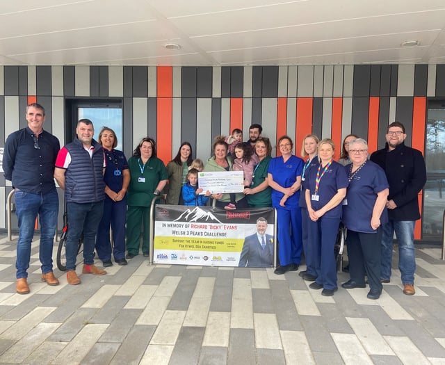 £15,000 raised for Ceredigion medical teams in memory of friend