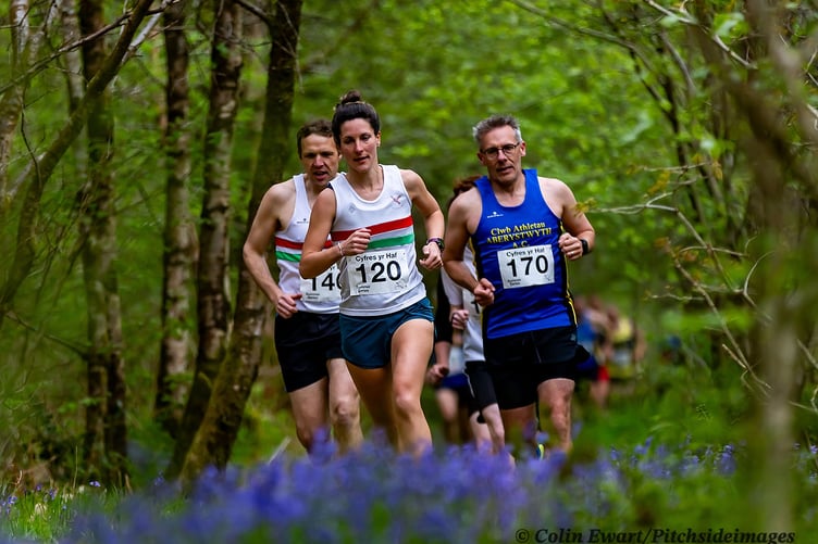 Running through the beautiful surroundings of the Hafod Estate