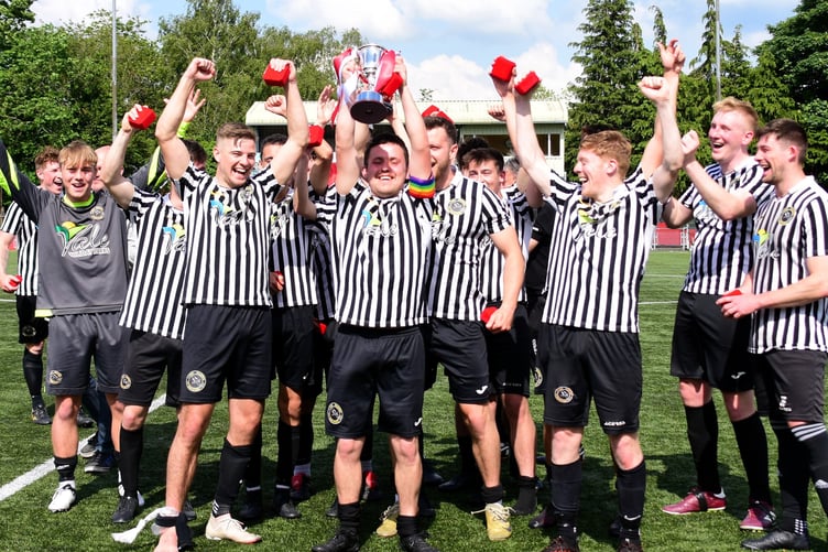Bow Street Reserves celebrated their cup final win