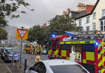 Man arrested following Aberystwyth town centre fire