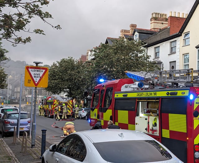Emergency services respond to Aberystwyth town centre fire