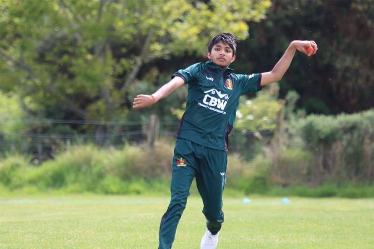 Aadvik Khare was Aberystwyth’s star bowler on both Saturday and Sunday games