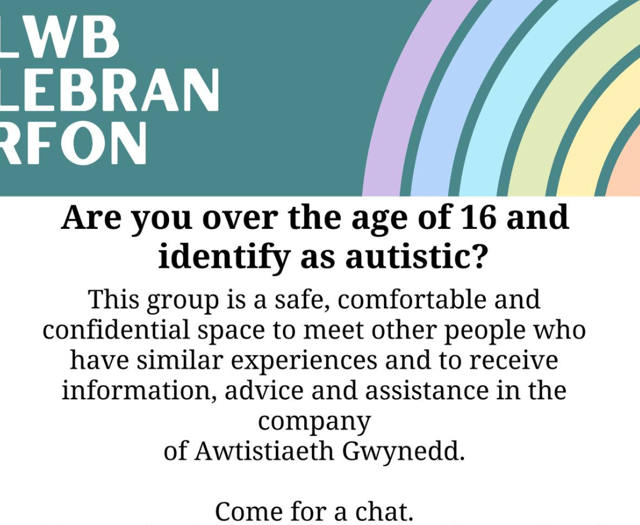 Gwynedd drop-in sessions for people over 16 with autism