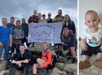 Group take on climb to say thank you for saving life of baby Cai