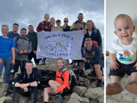 Group take on climb to say thank you for saving life of baby Cai