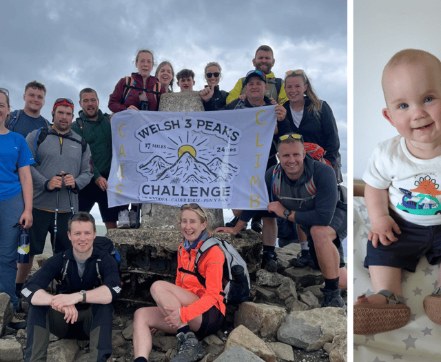 Group take on climb to say thank you for saving life of baby Cai