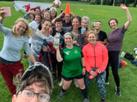 Joy of football for first women and non-binary football team in Machy
