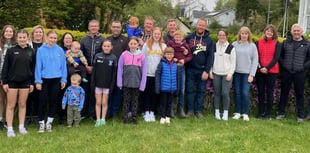 Talgarreg friends and family take on half marathon