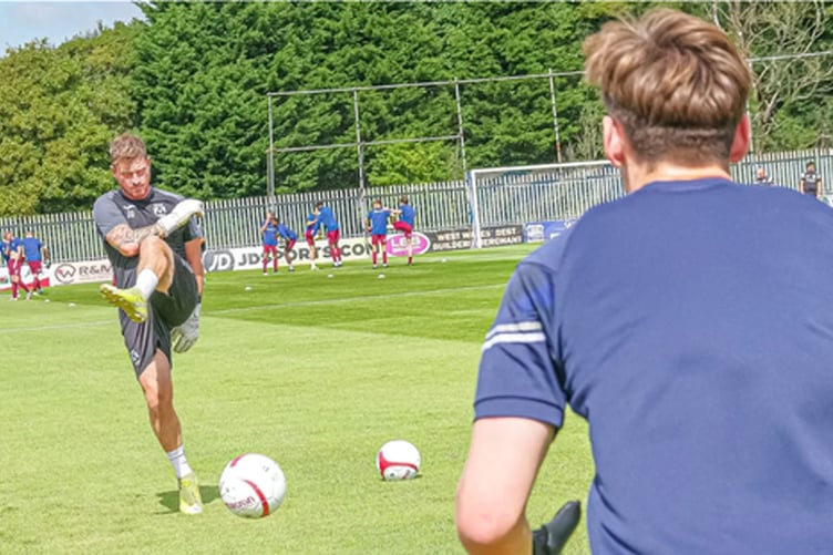 Goalkeeping coach James Devonald