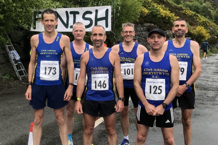 Aberystwyth Athletic Club athletes at Elan Valley