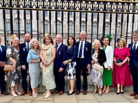 RNLI volunteers celebrate long service at Royal palace garden party