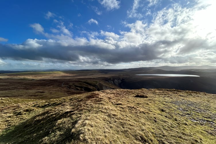 The view towards Gaslyn Nature reserve - Protect Glaslyn & Hafren Campaign want to see this view protected