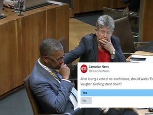 88.5 per cent think Vaughan Gething should stand down