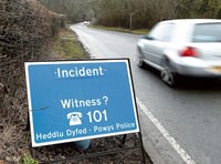 Road casualties rise in Ceredigion