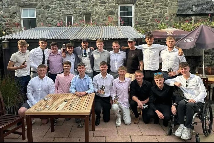 Barmouth & Dyffryn at their award presentations