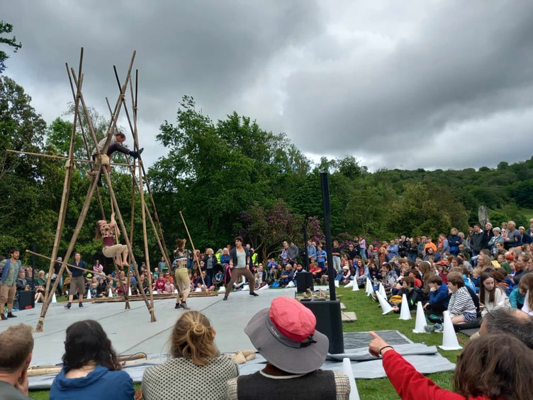 BAMBOO by NoFit State Circus was a hit in Mach. Photo: Julie McNicholls Vale