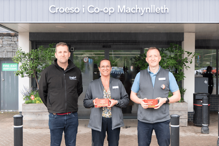 L-R Michael Mort, SCC with Penny Colley & Phil Bird from Co-op
