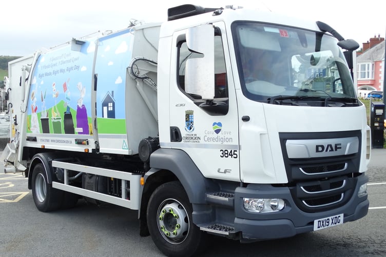 Ceredigion bin lorry