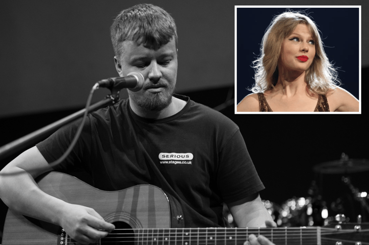 James Hopkins (main) and Taylor Swift (inset. Photo: Wikipedia)