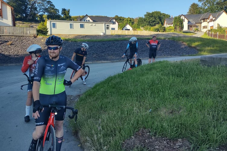 David Bond before his PB ride