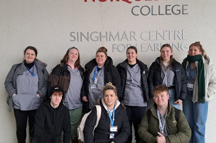 Coleg Ceredigio students at NorQuest College