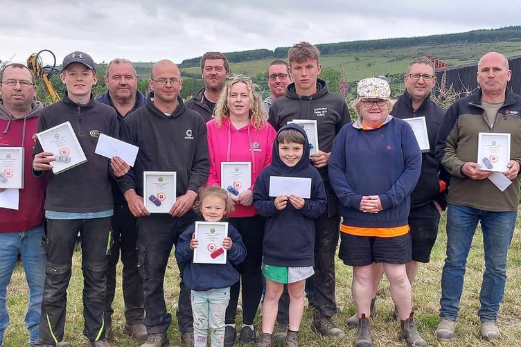 Competitors at thhe Teifi Valley Motor Club Production Car Autotest