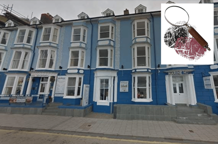 Murder mystery at the Marine Hotel. (Inset image: Davie Bicker, Pixabay)