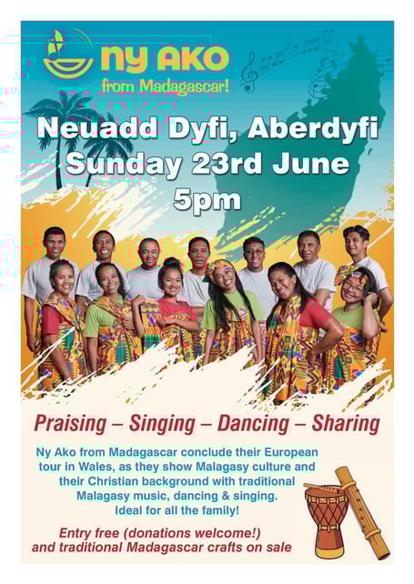Ny Ako will perform at Aberdyfi