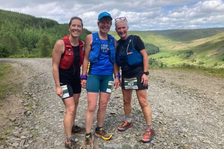 Kirsten, Ceris and Karen at Llanwrtyd