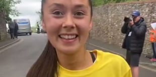 Polly wins yellow shirt at Welsh Castles Relay