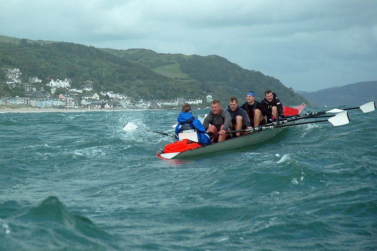 Aberdyfi men’s quad - Tim Chesworth, Jake Metcalfe, James Raymond, Matt Raymond and cox Cath Havard (Photo Doris O'Keefe)