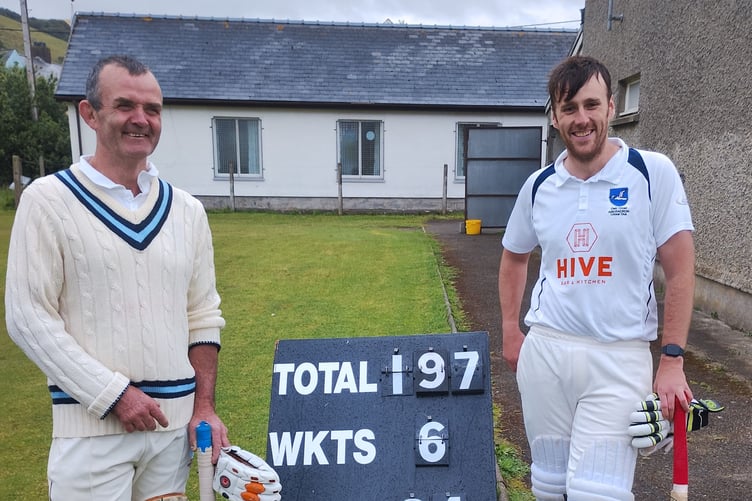 Match-winning partners Hywel Rees and Josh Roper