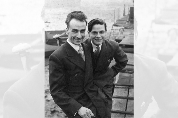 Reg and George, circa 1953