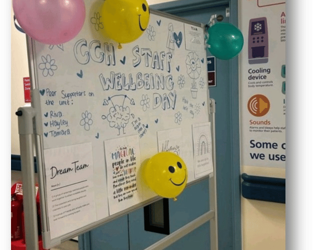 Images from a staff wellbeing day