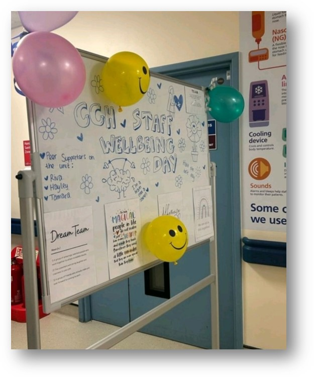 Images from a staff wellbeing day