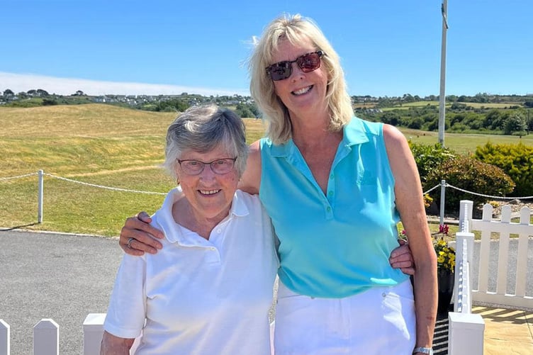 Debbie Allmey with Sydna Ellis