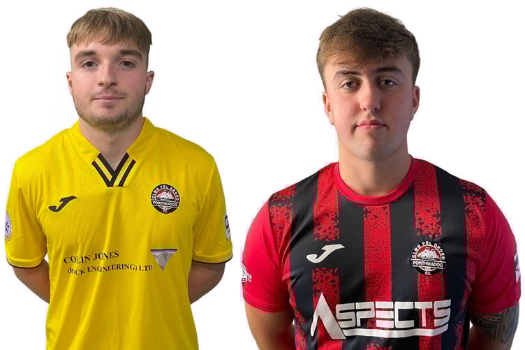 Caio Evans and Gruff Ellis are one of 12 players retained by Porthmadog