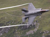 Military aircraft caught on camera along Mach Loop
