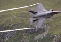Military aircraft caught on camera along Mach Loop