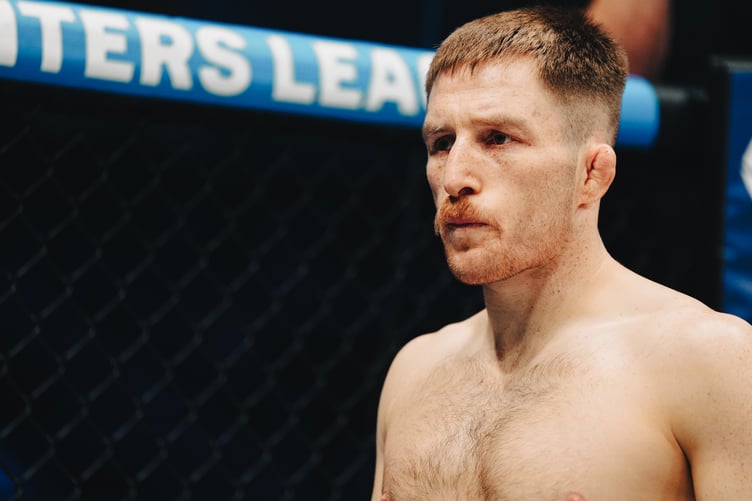 Tyler Vanosdell of Mission Bay Fly Fishing Co. fly fishes in Mission Bay in San Diego, California, on Friday, April 19, 2024. (Tim Kothlow)