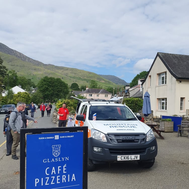 Aberglaslyn went to Glaslyn to raise some much-needed funds. Photo: Aberglaslyn Mountain Rescue Team