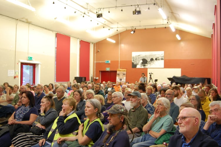 A listening audience and a packed room for the Montgomeryshire and Glyndŵr hustings in Machynlleth